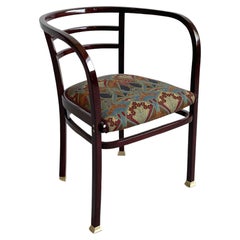 Otto Wagner, fauteuil entièrement restauré, 1902. Bois de hêtre. Pour Thonet, Vienne.