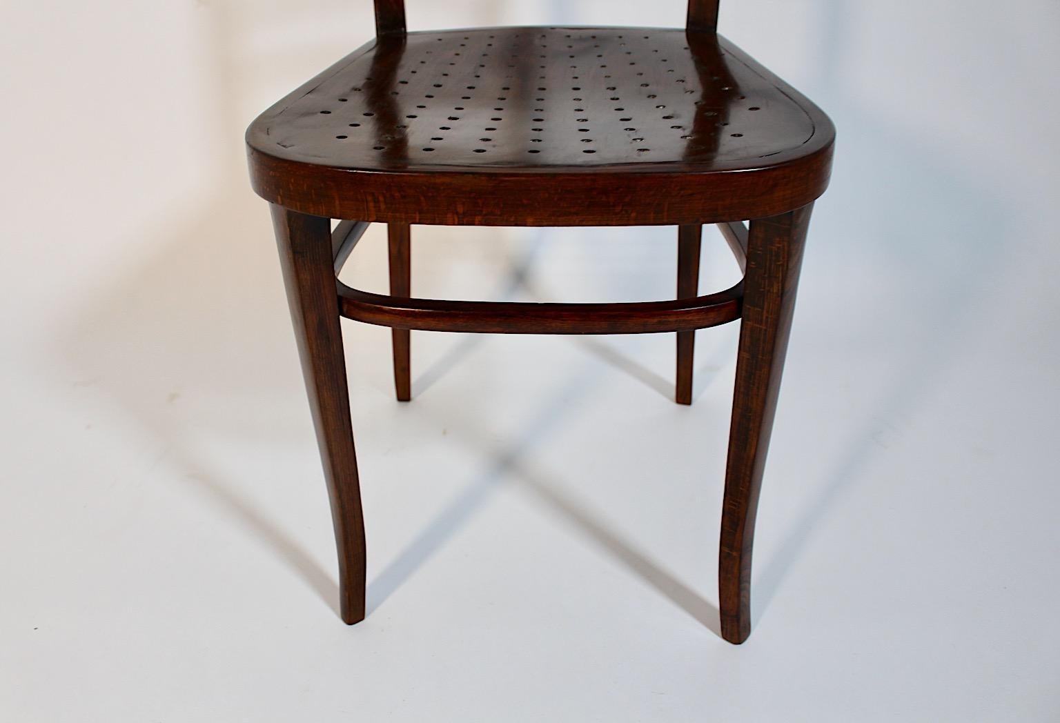 Otto Wagner Jugendstil One Chair Beech Österreichische Postsparkasse Vienna 1902 For Sale 7