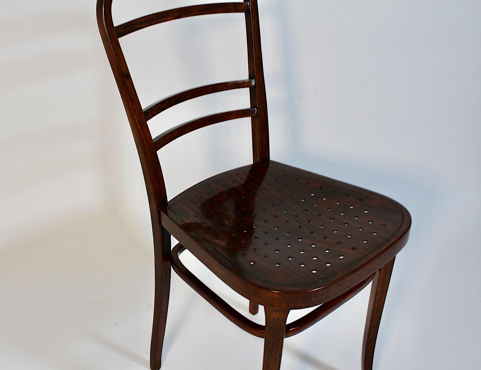 Otto Wagner Jugendstil One Chair Beech Österreichische Postsparkasse Vienna 1902 For Sale 8