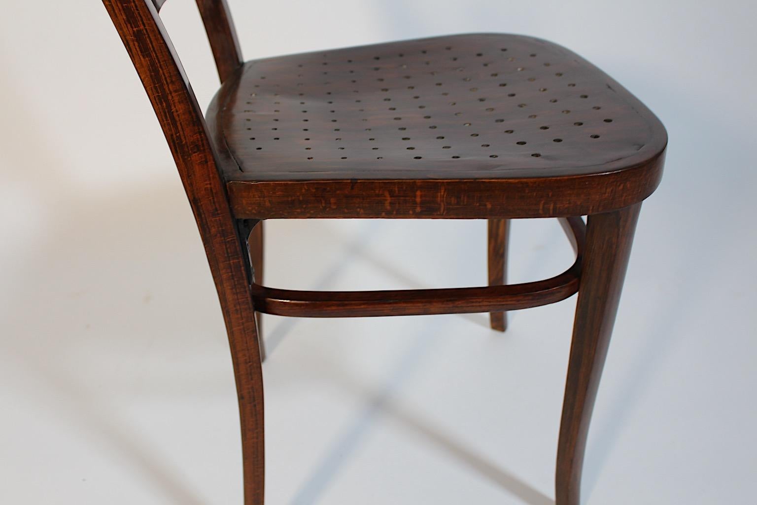 Otto Wagner Jugendstil One Chair Beech Österreichische Postsparkasse Vienna 1902 For Sale 9