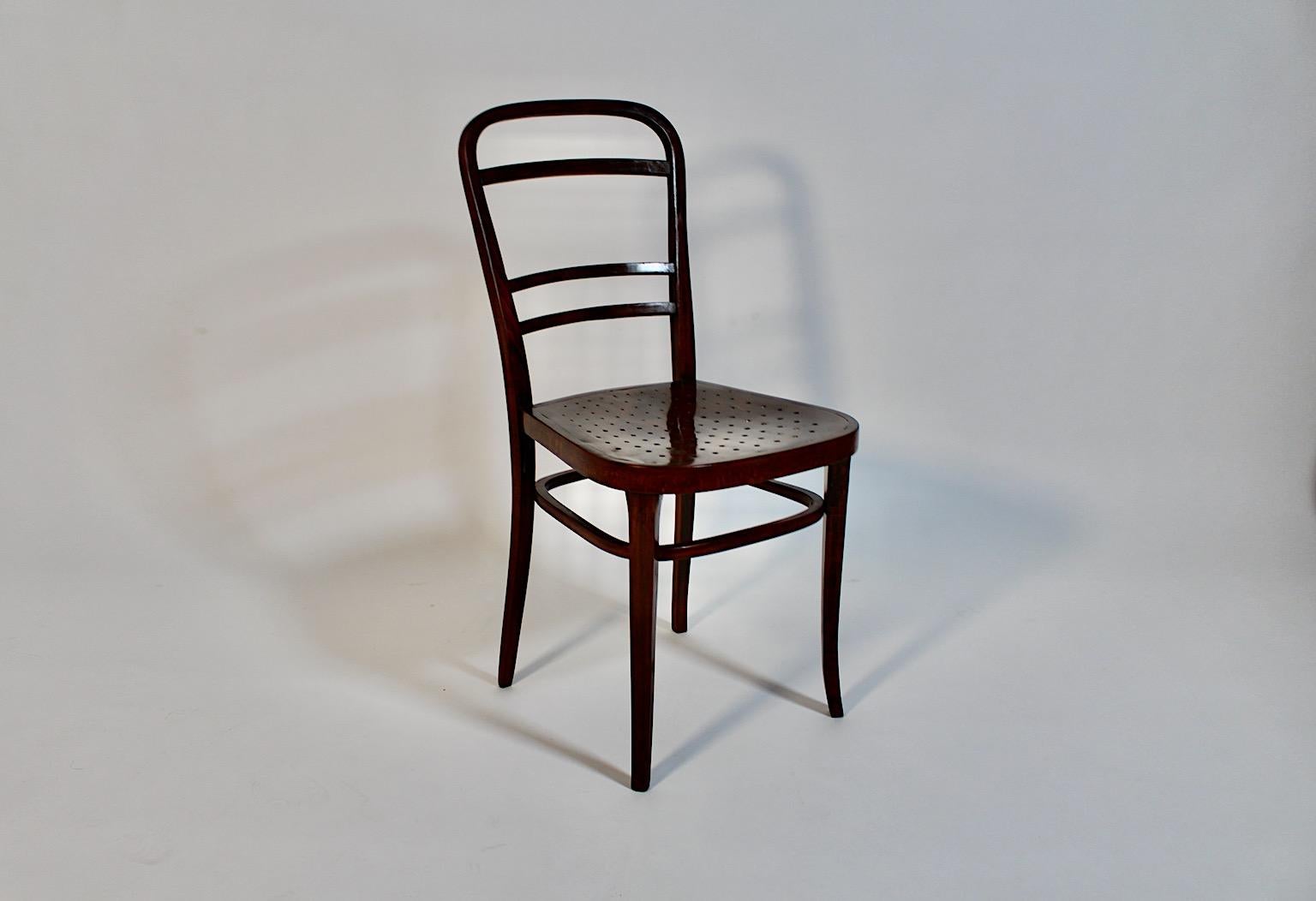 Otto Wagner Jugendstil One Chair Beech Österreichische Postsparkasse Vienna 1902 For Sale 10
