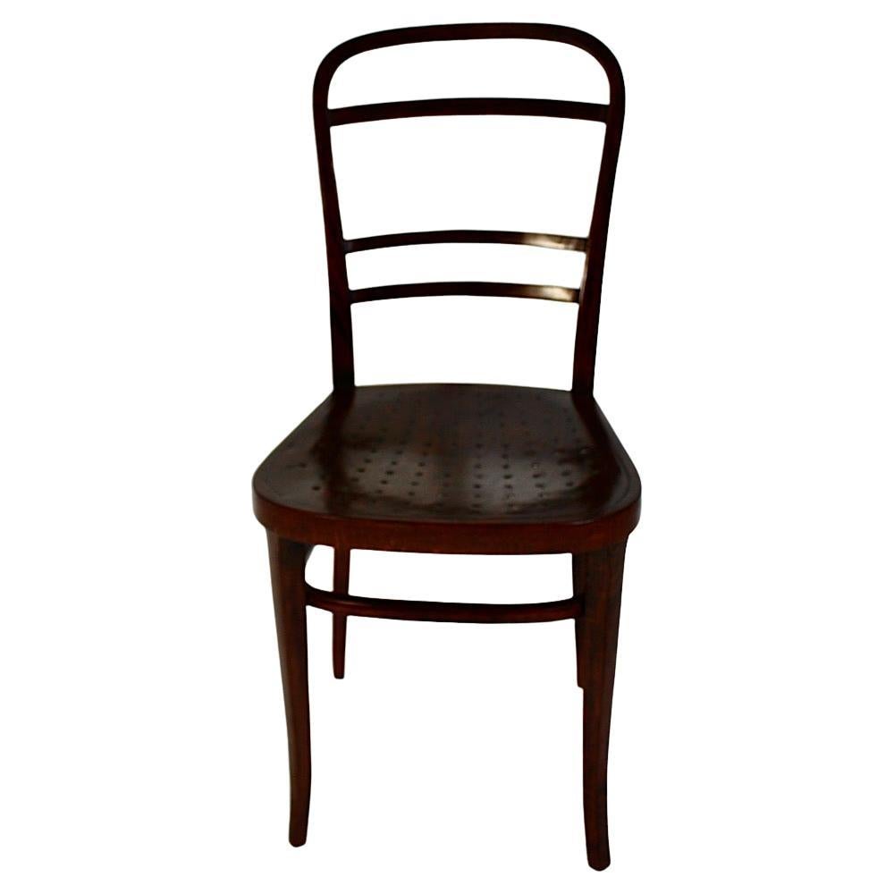 Otto Wagner Jugendstil One Chair Beech Österreichische Postsparkasse Vienna 1902