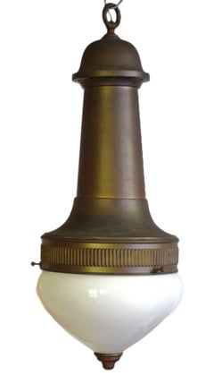 Otto Wagner: large hall lamp for the Steinhof Hospital Vienna