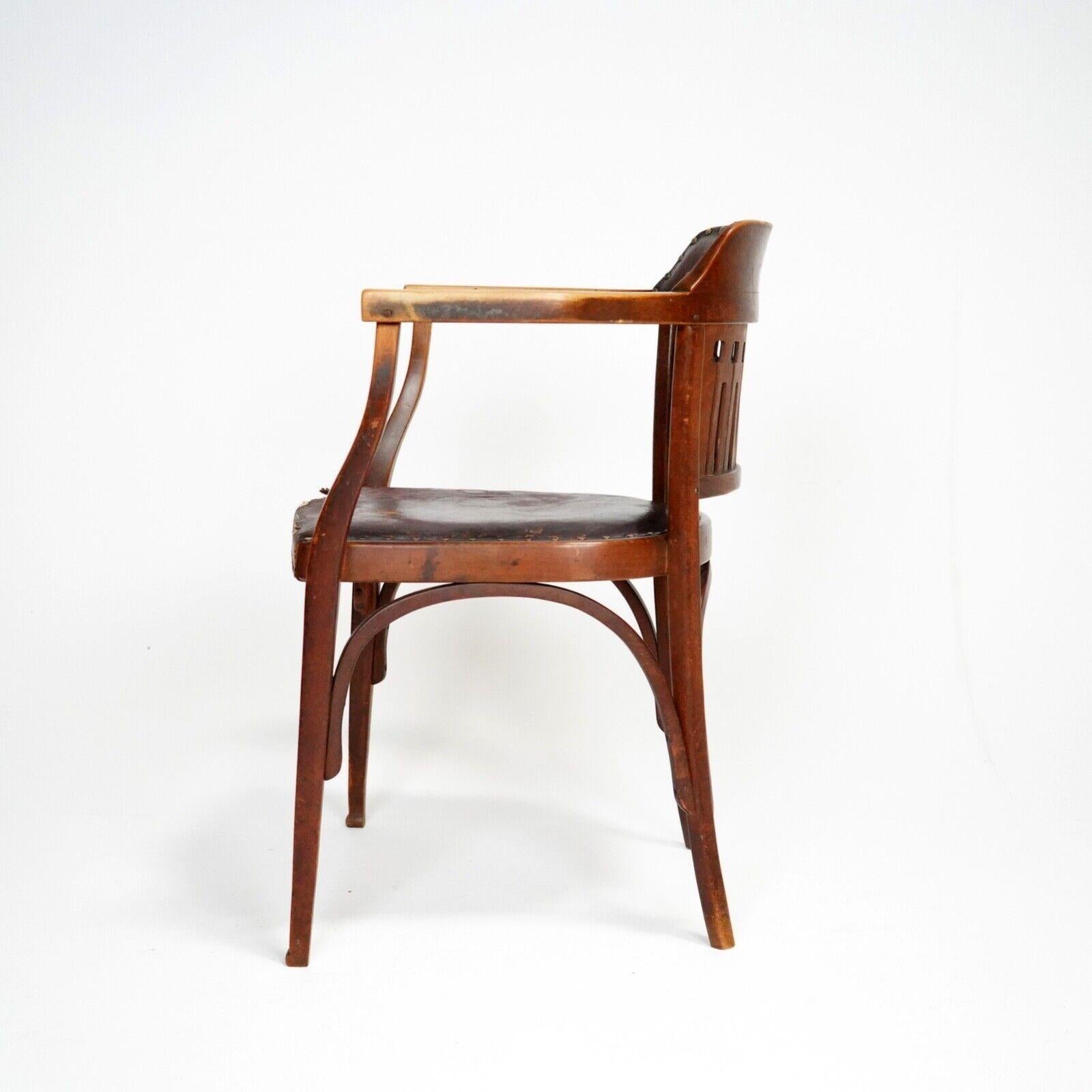 Art Deco Otto Wagner No 714 Chair Produced by Josef & Jacob Kohn