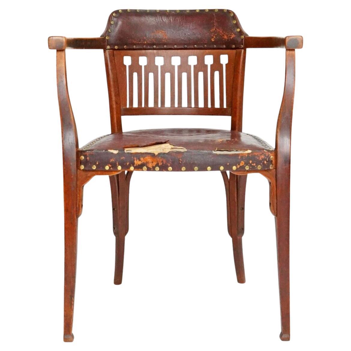 Otto Wagner, Stuhl Nr. 714, hergestellt von Josef & Jacob Kohn