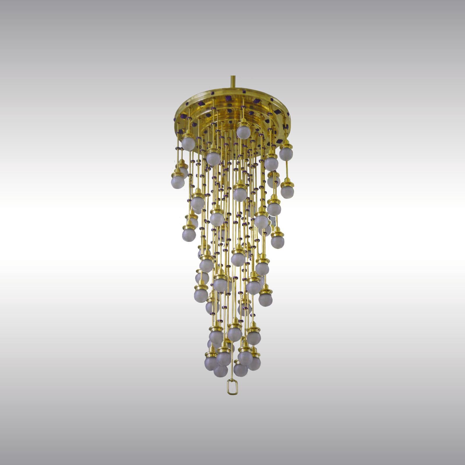 Otto Wagner&Koloman Moser Chandelier 