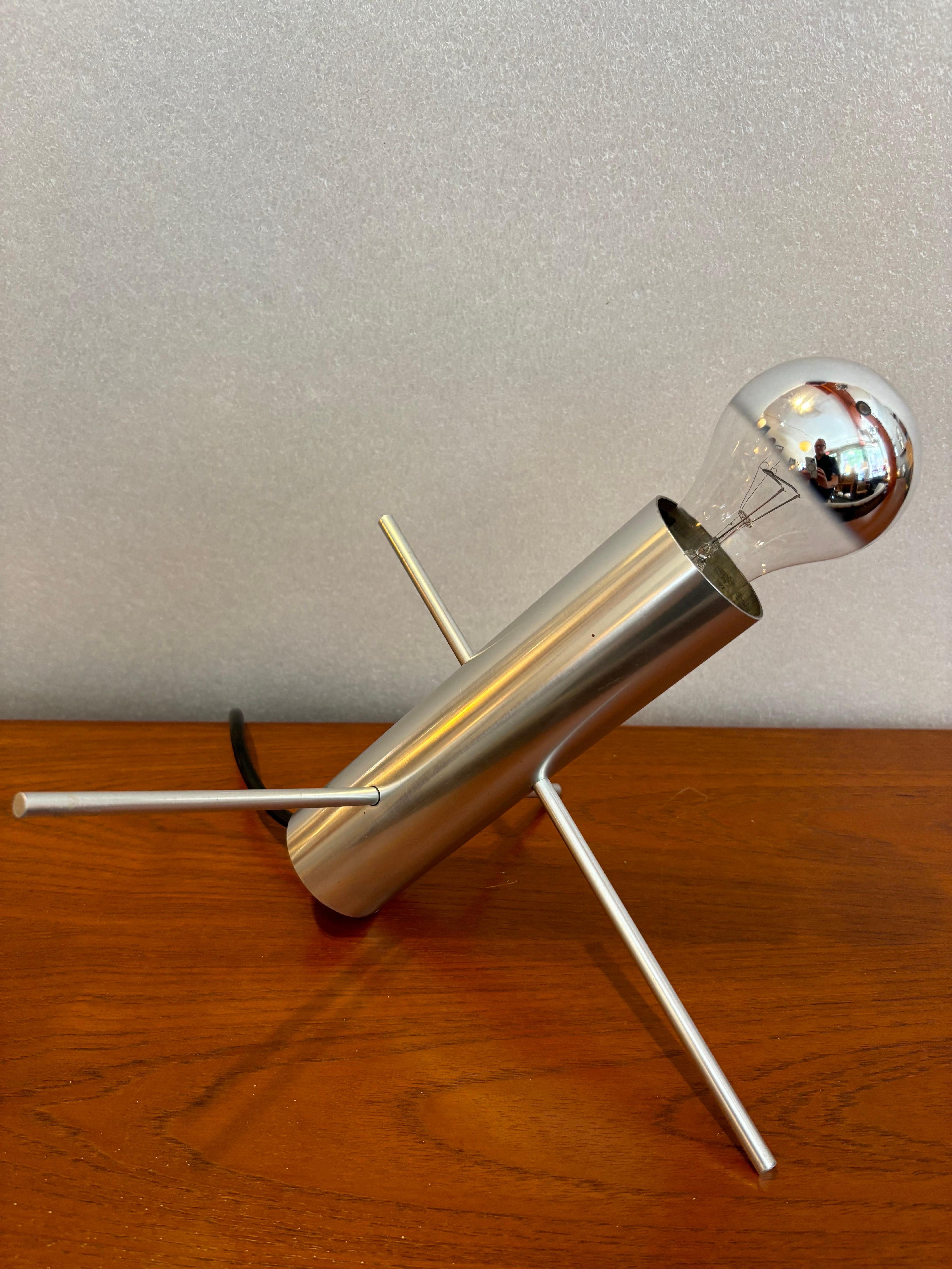 Mid-20th Century Otto Wasch for Raak Cricket Lamps, sold as a pair For Sale