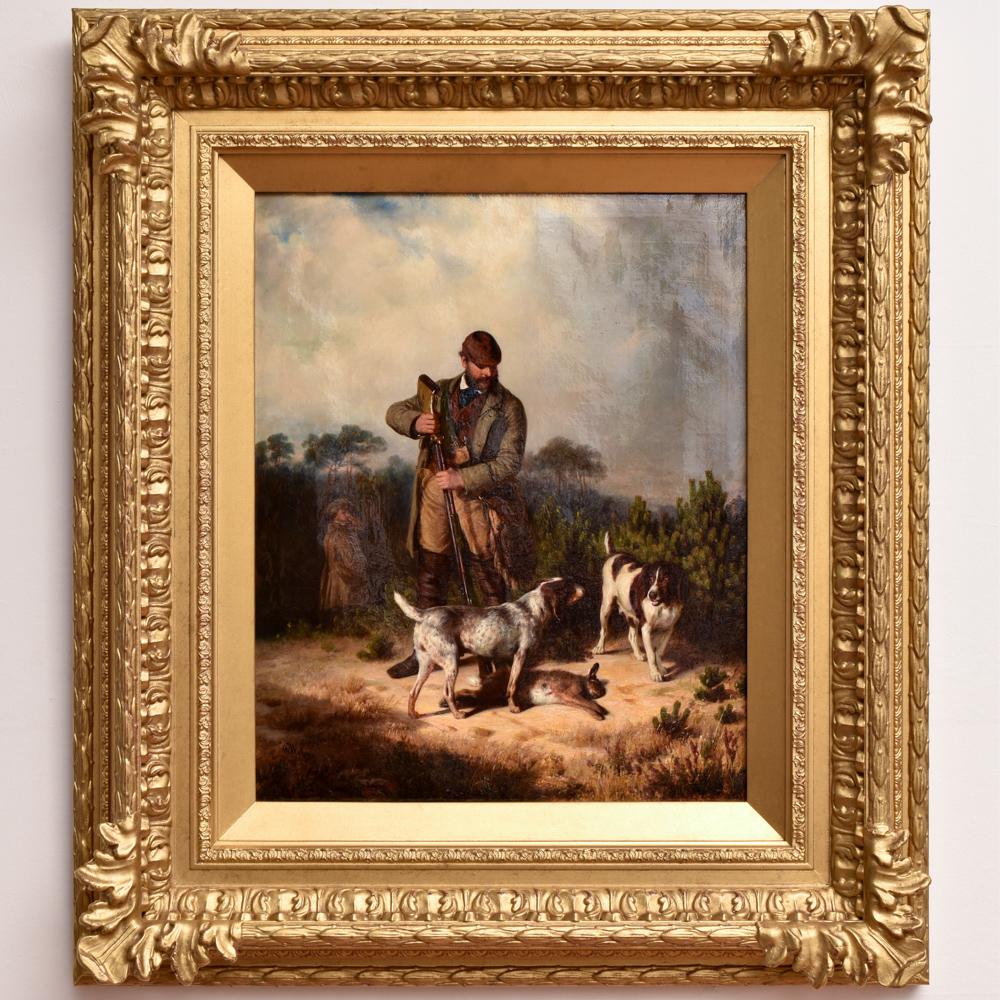 His Masters' Spaniels - Painting by Otto Weber