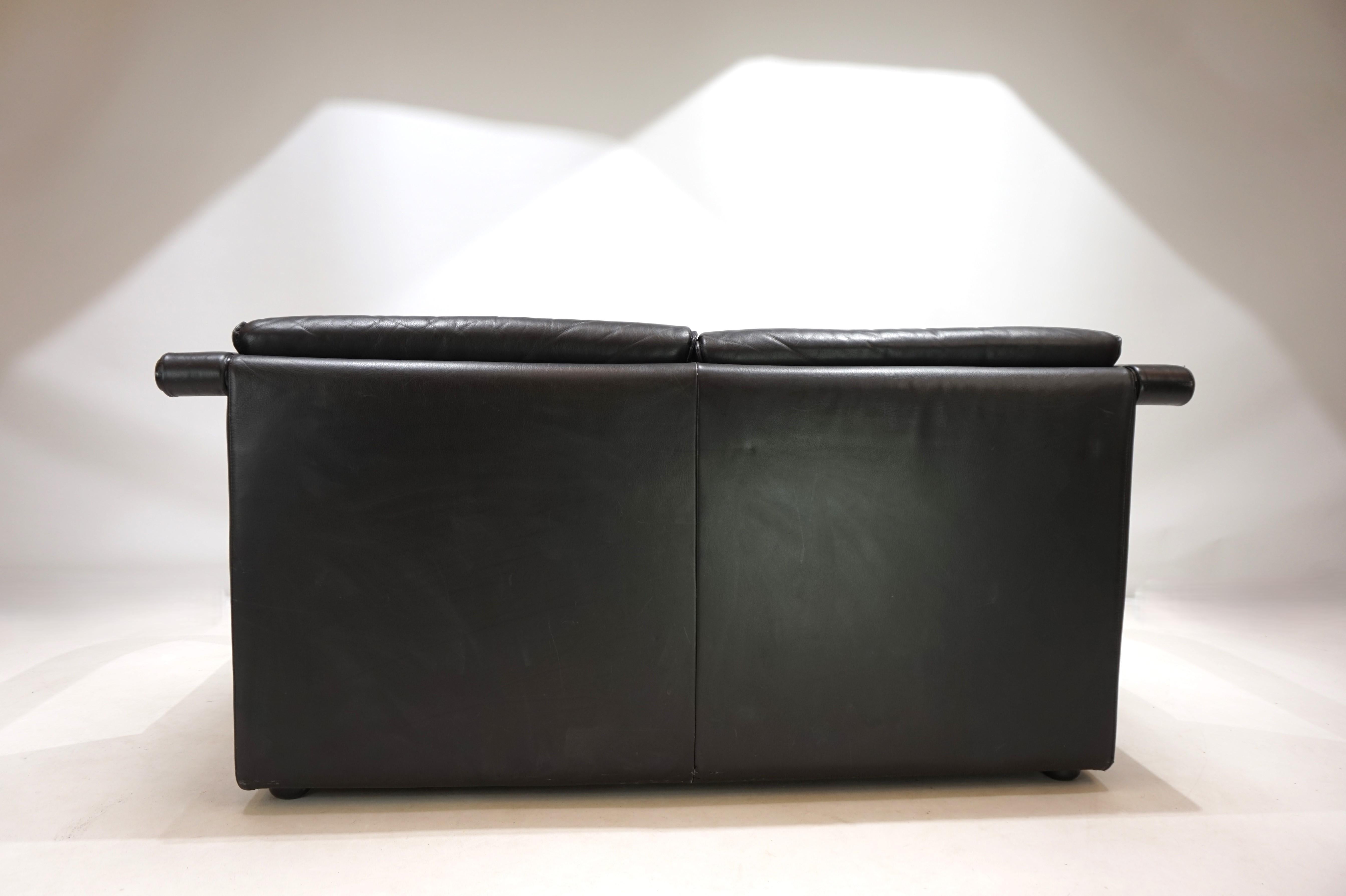 Pelle Divano in pelle a 2 posti Otto Zapf Arcona per Art Collection'S, 1980 in vendita