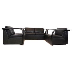 Retro Otto Zapf Arcona Leather Living Room Set for Art Collection