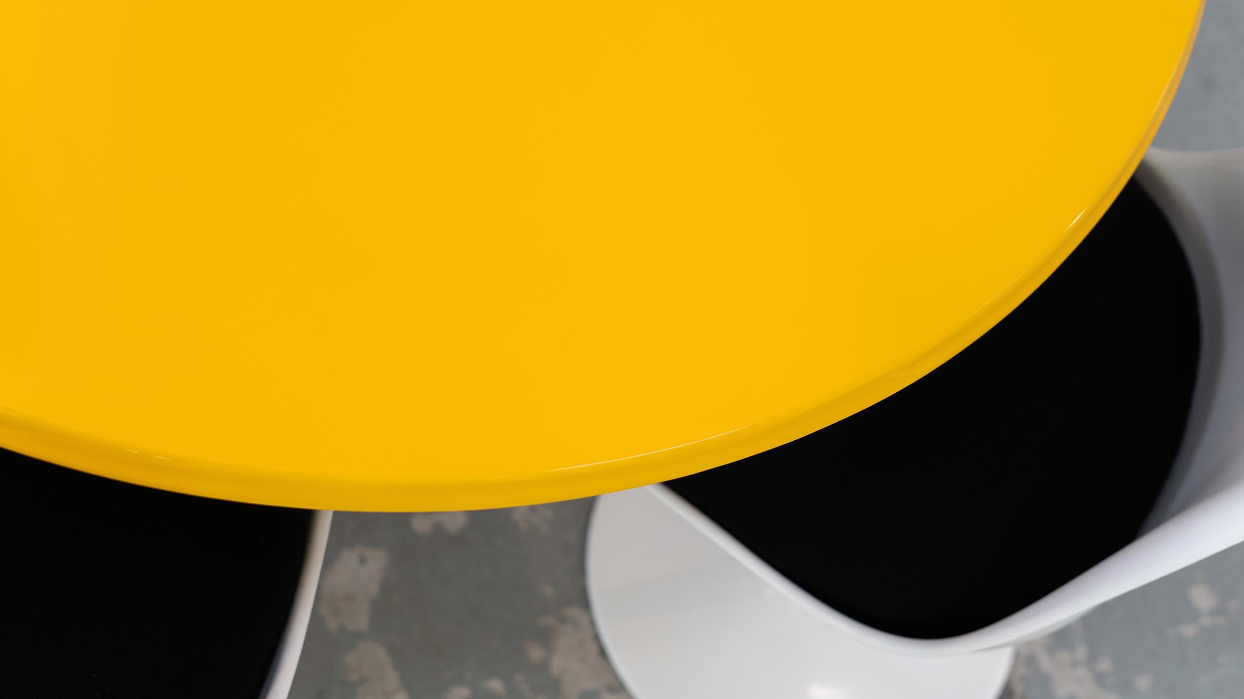 Mesa de comedor Otto Zapf 1967 by Zapfmöbel, Alemania en amarillo Mid Century Modern en venta 6