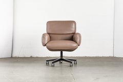 Otto Zapf for Knoll International Leather Desk Chair, c. 1985, Signed