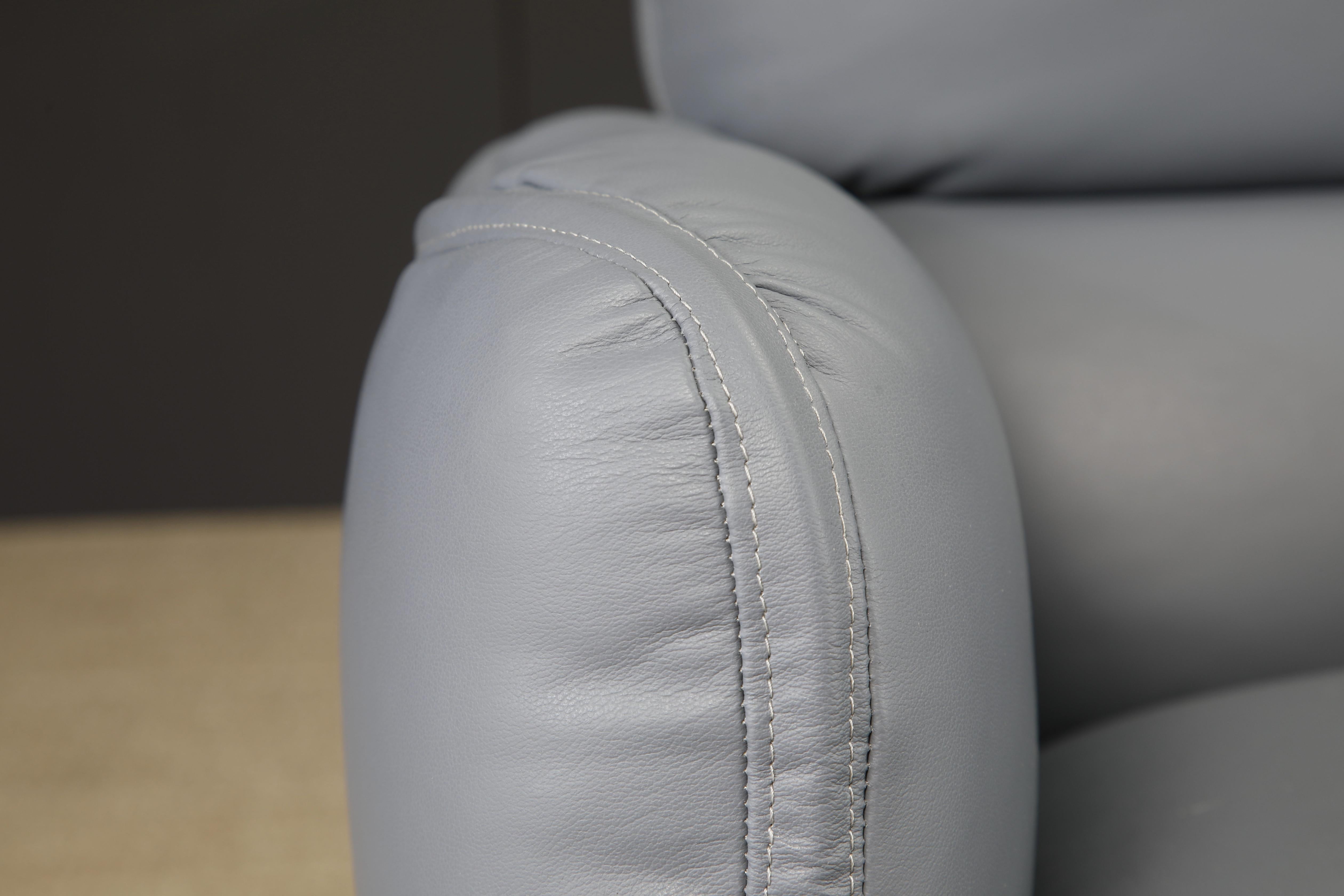 Otto Zapf für Knoll International Leder- Chefsessel, ca. 1985, neu gepolstert im Angebot 5