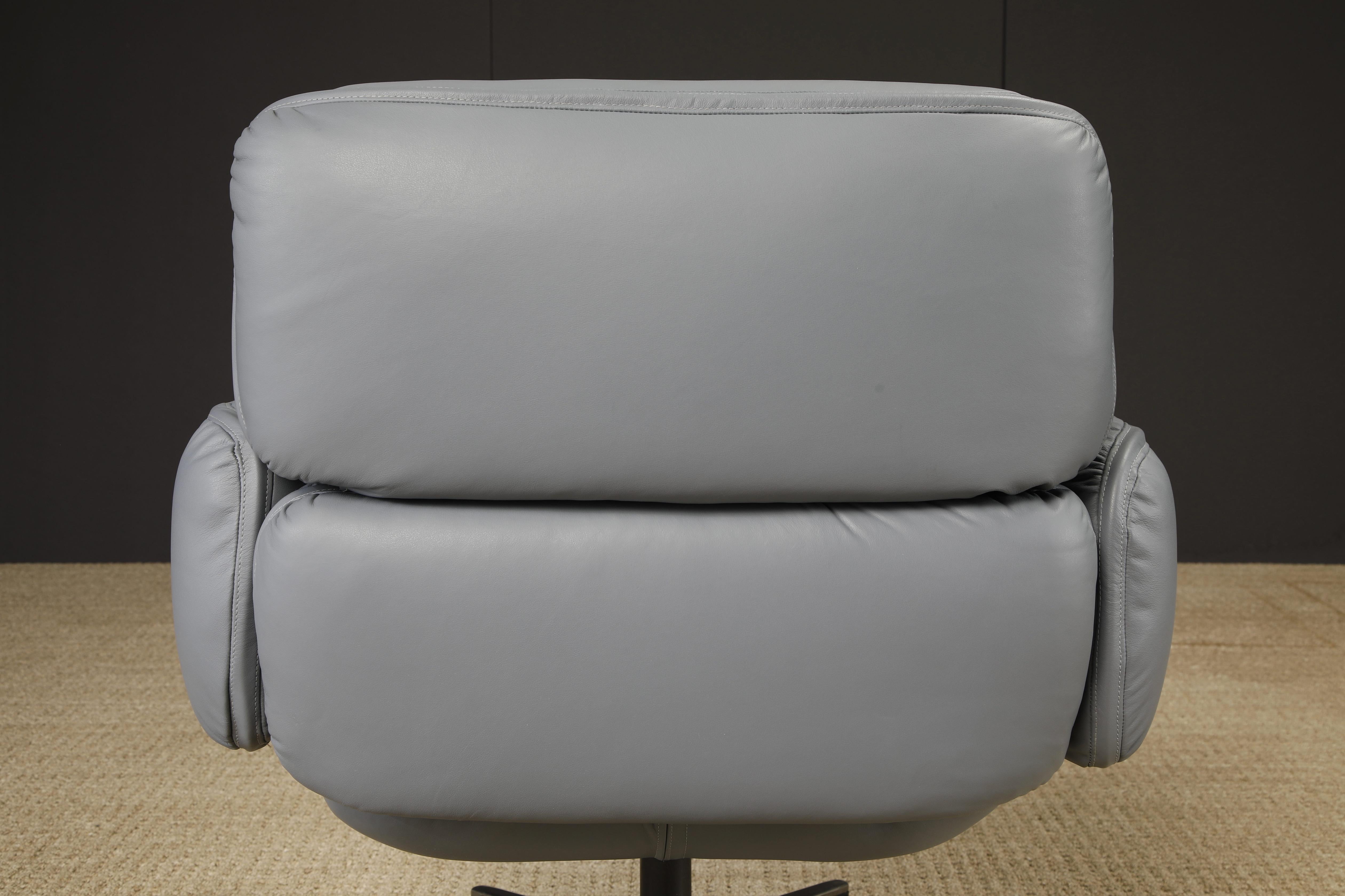 Otto Zapf für Knoll International Leder- Chefsessel, ca. 1985, neu gepolstert im Angebot 8
