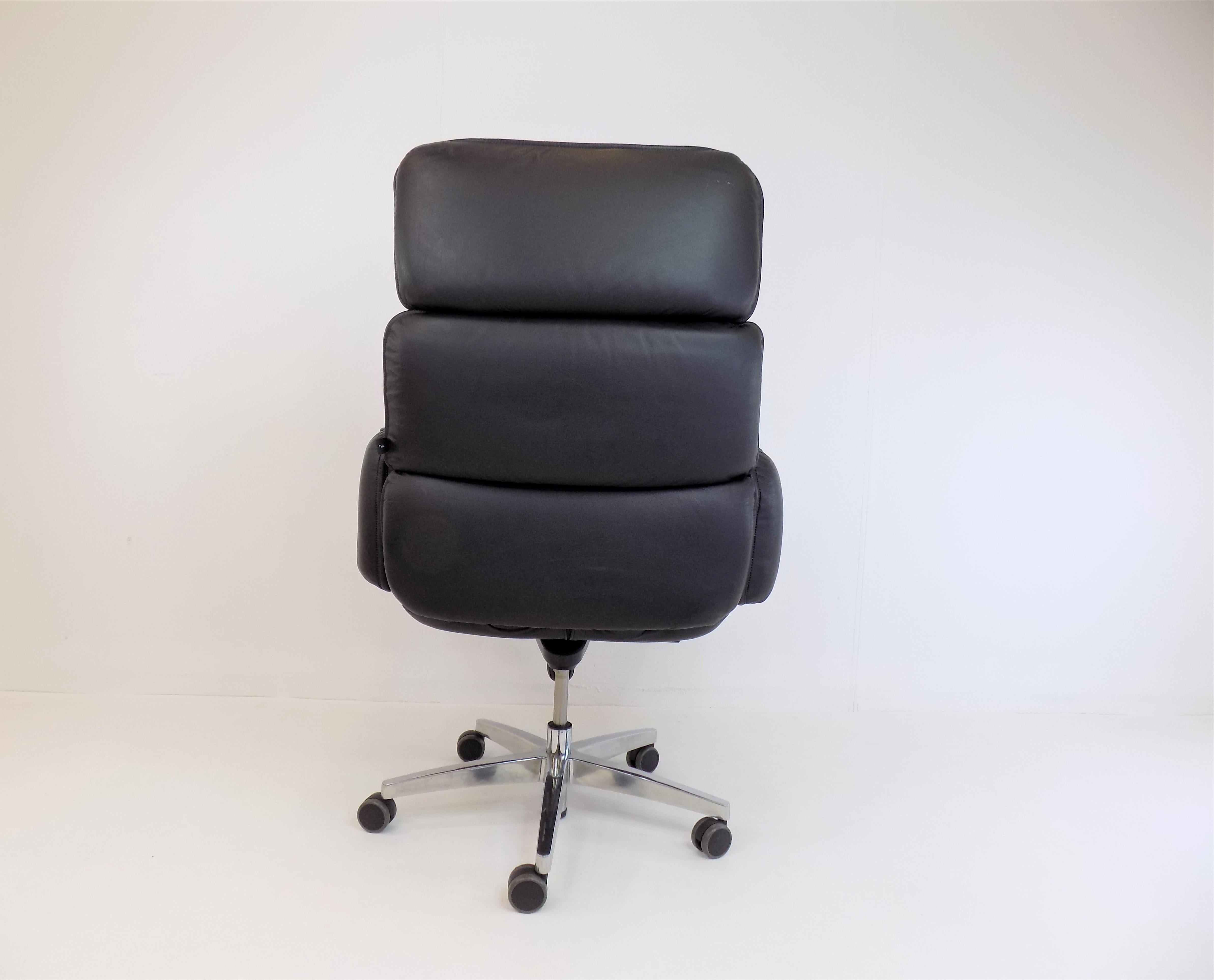 Otto Zapf Leather Office Chair for Topstar In Good Condition In Ludwigslust, DE