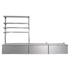 Otto Zapf Regalsystem Vitra Vieler Wingset Wandregal Aluminium