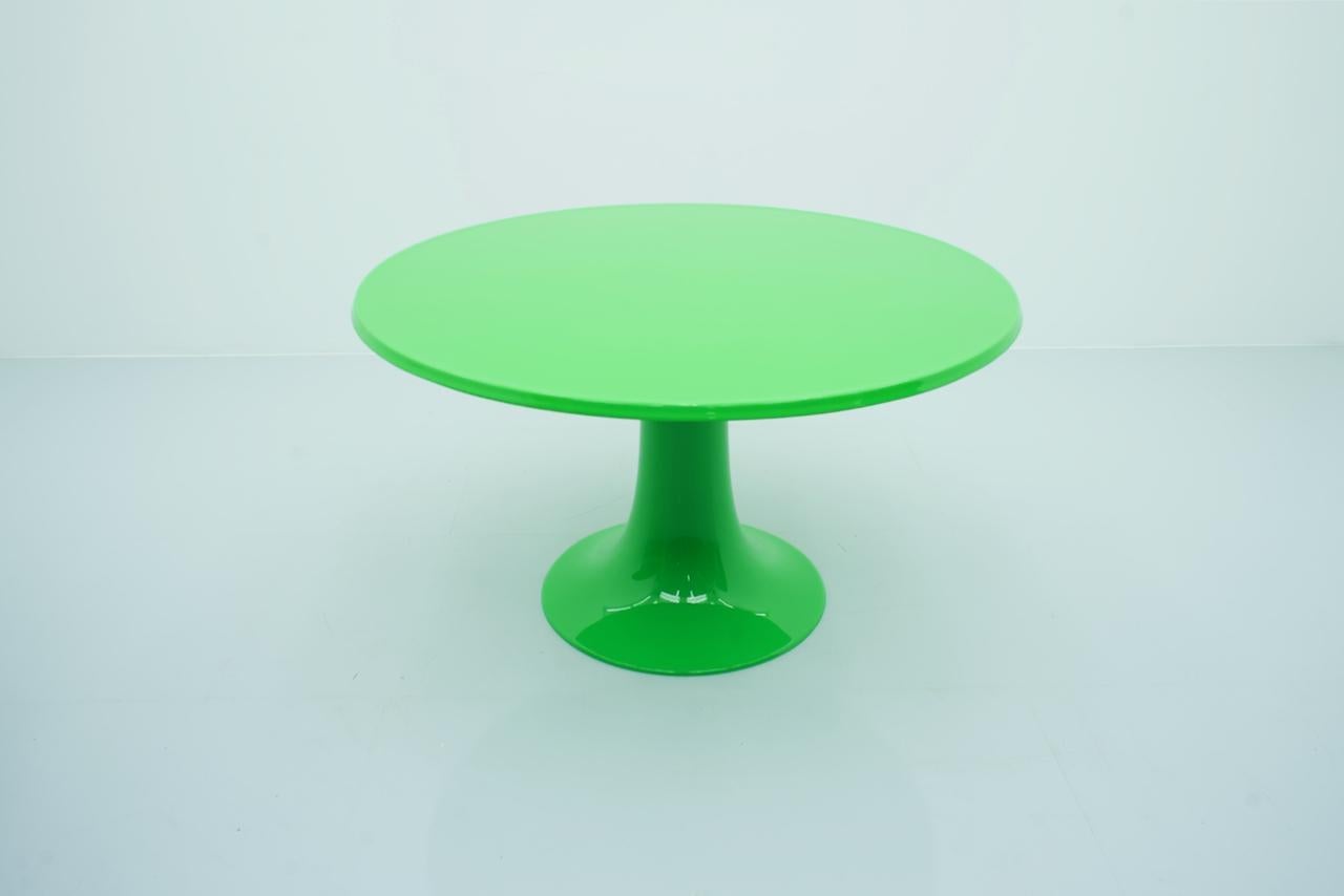 Mid-20th Century Otto Zapf Round Dining Table in Green, Germany, 1967