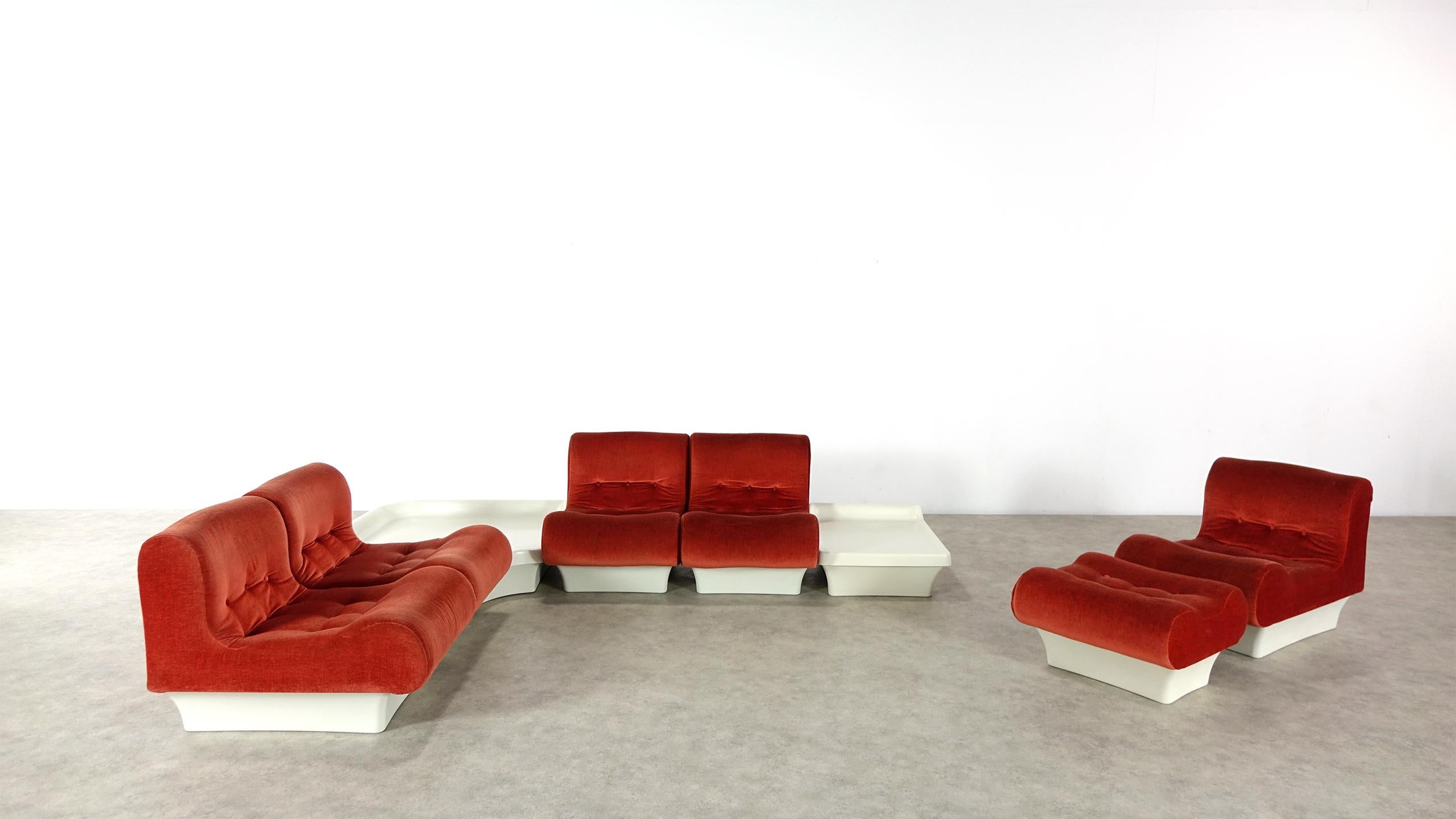 Otto Zapf, Sofalette Living Room Set and Tables, 1967 by Vitsœ, Germany 6