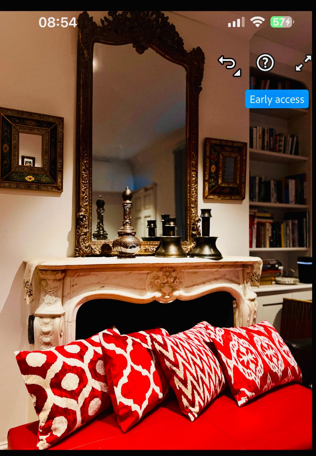Ottoman Antique Motif Silk Handwoven Silk Velvet Cushion In New Condition For Sale In London, GB