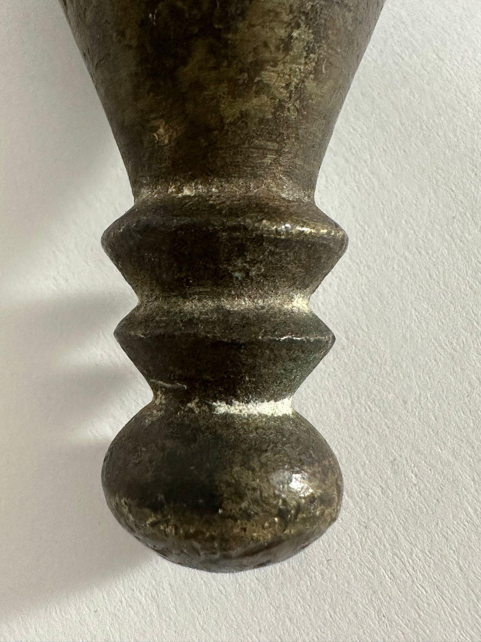 Ottoman Bronze Plumb Bob, ca. 1800 – Eretz Israel In Excellent Condition For Sale In New York, NY