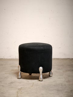 Pucci de Rossi Sculptural Stool with Aluminum Legs, France, early 2000's
