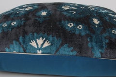 Ottoman Carnation Silk Handwoven and Hand Dyed Velvet Cushion