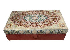 Ottoman Coffee Table Tapestry Top Decorative Interiors