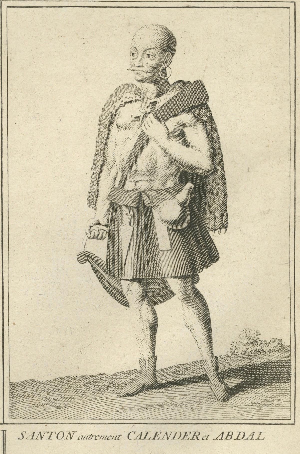 Milieu du XVIIIe siècle Costumes et soldats ottomans du 18e siècle, gravés en 1734 en vente
