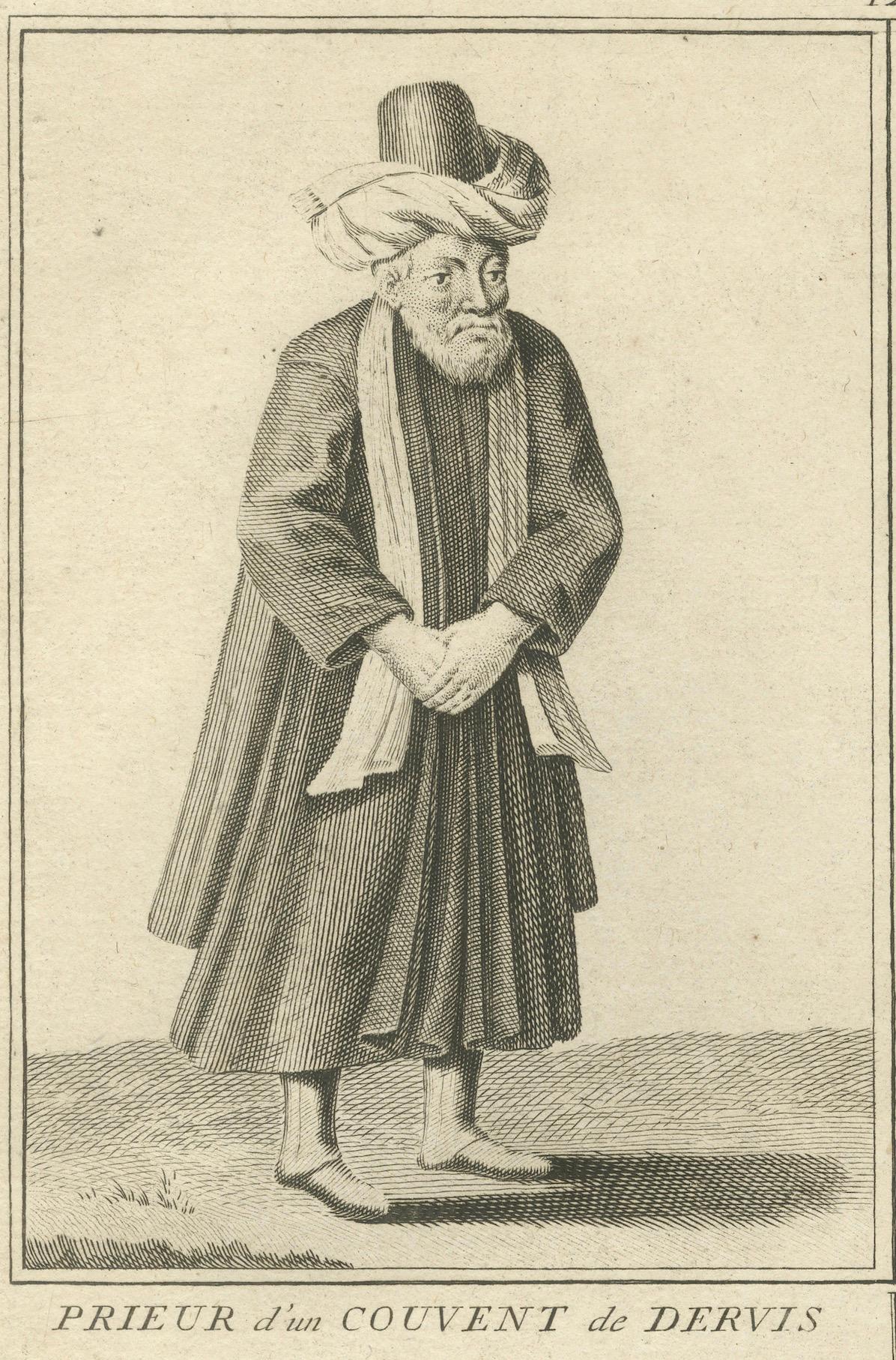 Costumes et soldats ottomans du 18e siècle, gravés en 1734 en vente 2