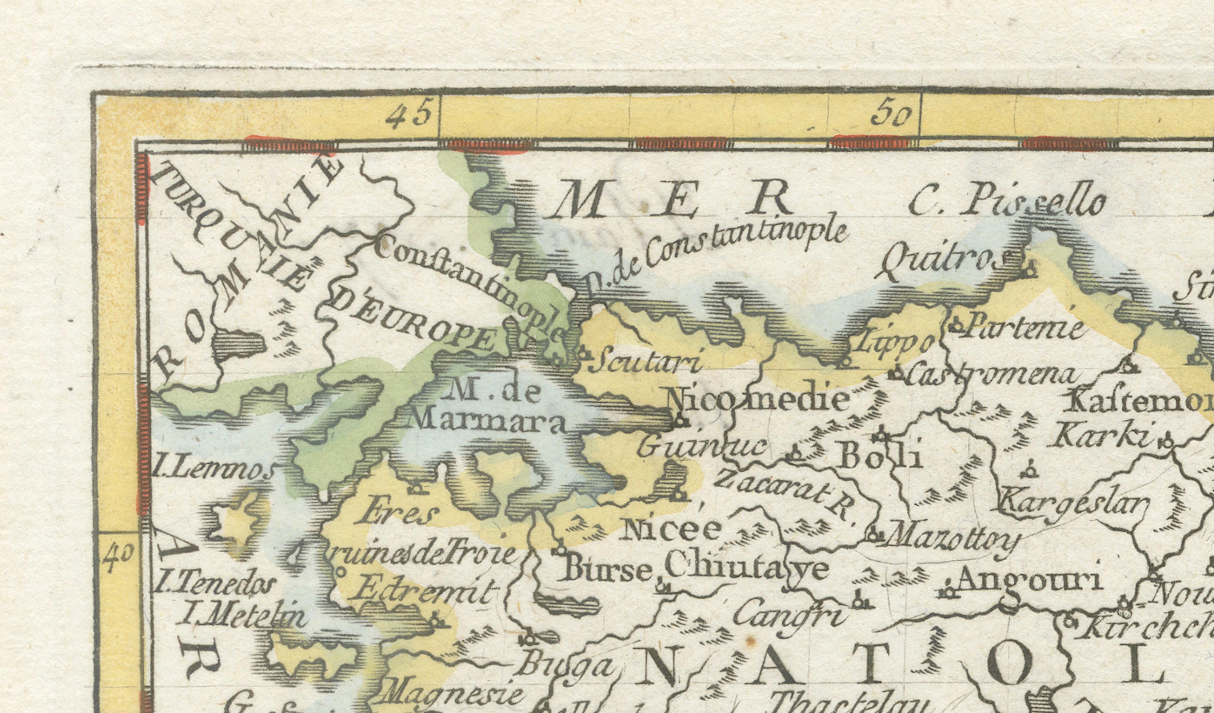 Ottoman Empire Asia Map, Turquie d’Asie by La Porte, Paris, 1779