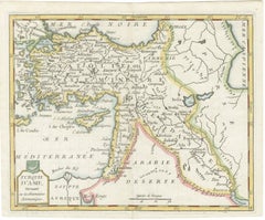 Ottoman Empire Asia Map, Turquie d’Asie by La Porte, Paris, 1779