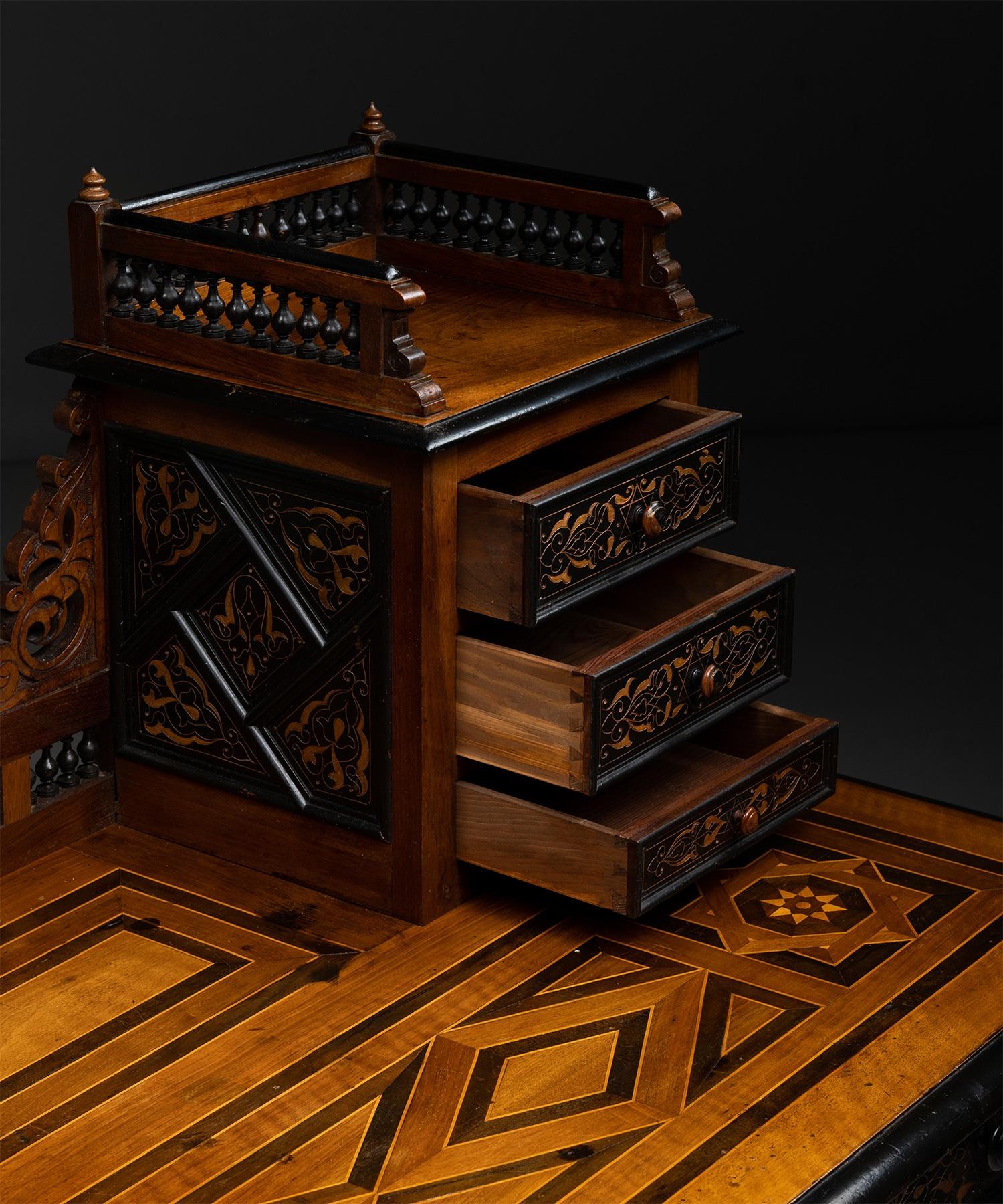 Wood Ottoman Empire Desk, Turkey, circa 1895