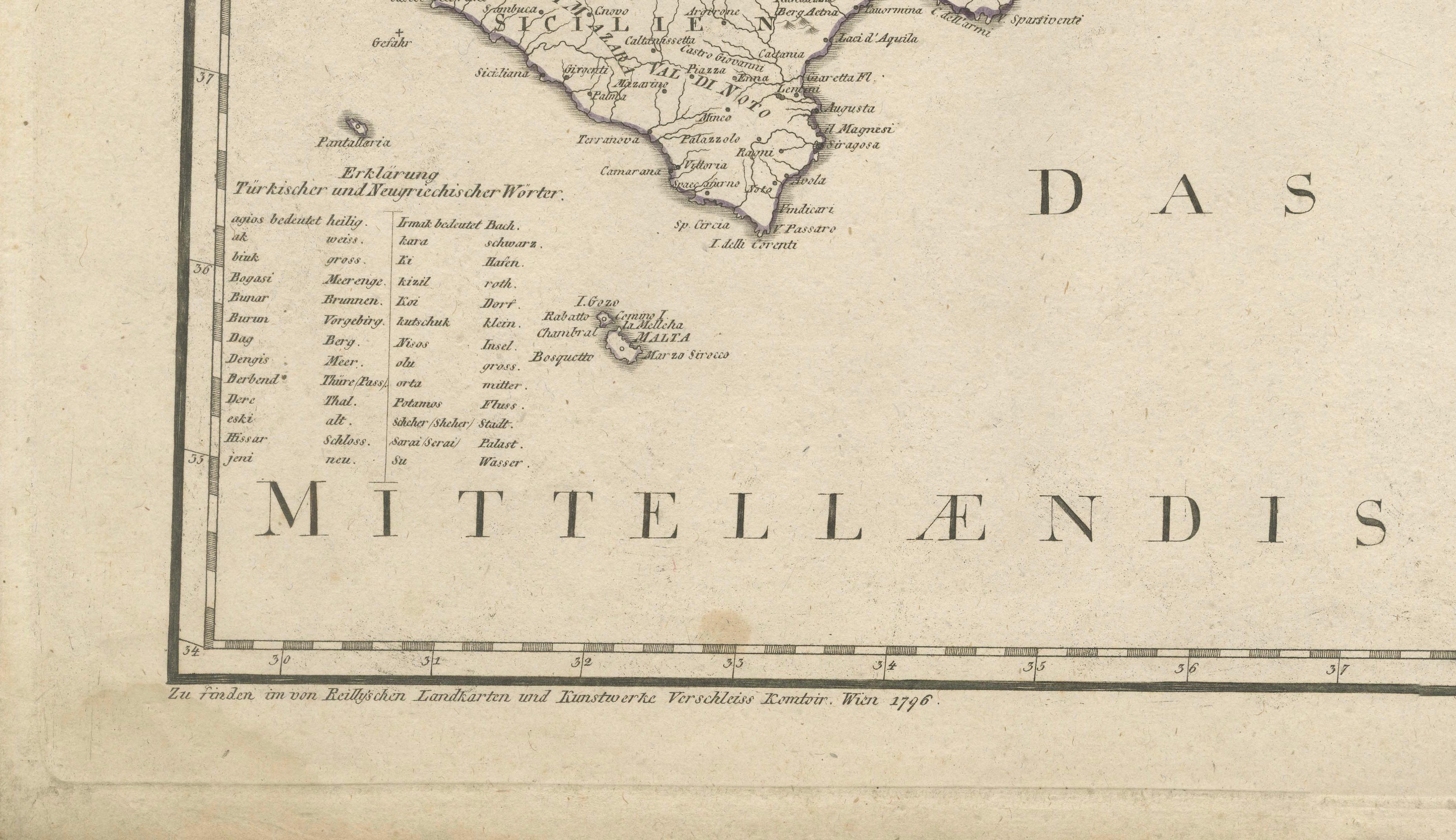 Austrian Ottoman Empire in Europe – Antique Map by Reilly, Vienna, 1796 For Sale