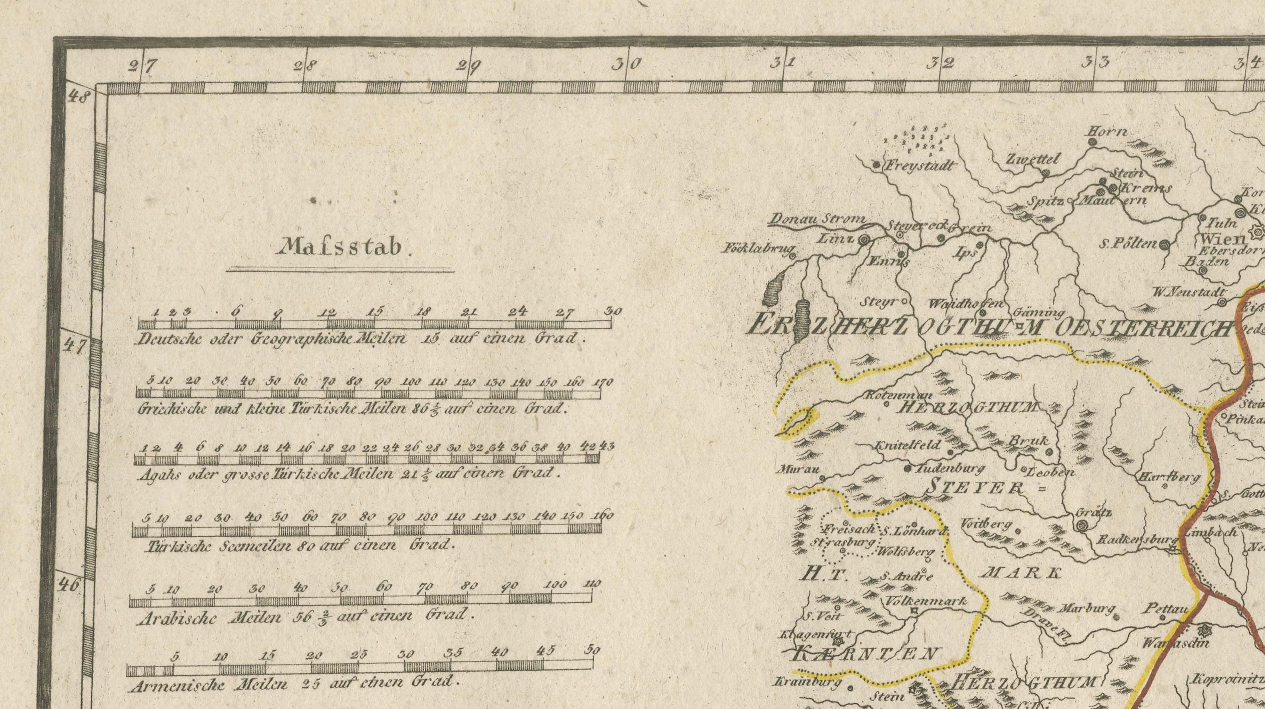 Paper Ottoman Empire in Europe – Antique Map by Reilly, Vienna, 1796 For Sale