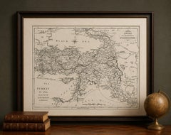 Ottoman Empire Map — Turkey in Asia, Syria & Mesopotamia, c.1830