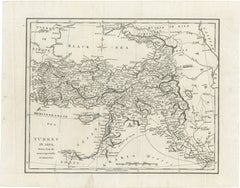 Ottoman Empire Map — Turkey in Asia, Syria & Mesopotamia, c.1830