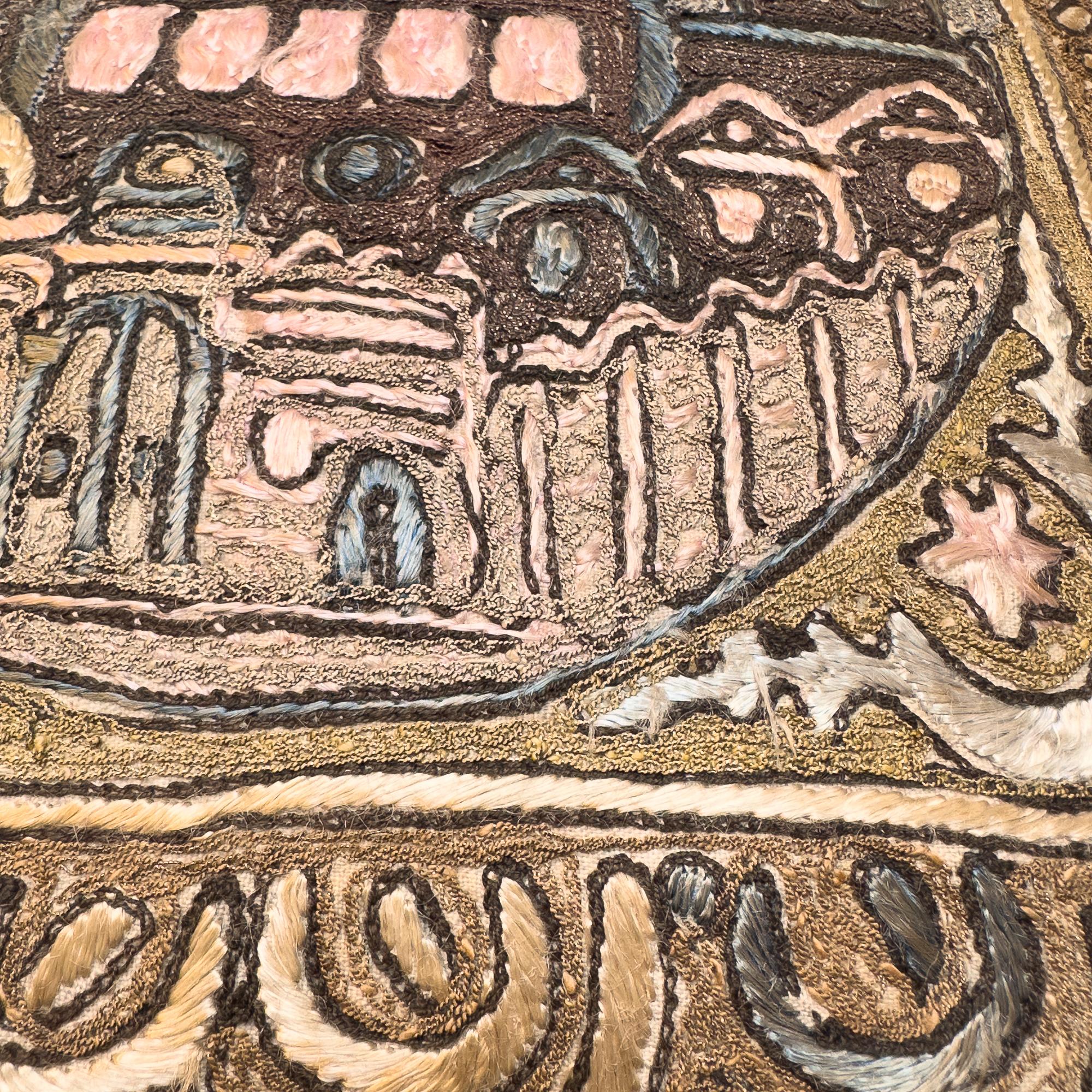 Housse de coussin Minaret brodée Ottoman-Era Bon état - En vente à 中央区, JP