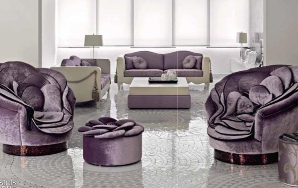 italien Châssis du tabouret en bois massif et en bois d'hêtre  Wood Silk Velvet en vente