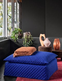 Ottoman Gervasoni Ghost 06 P design Paola Navone -  3D blue