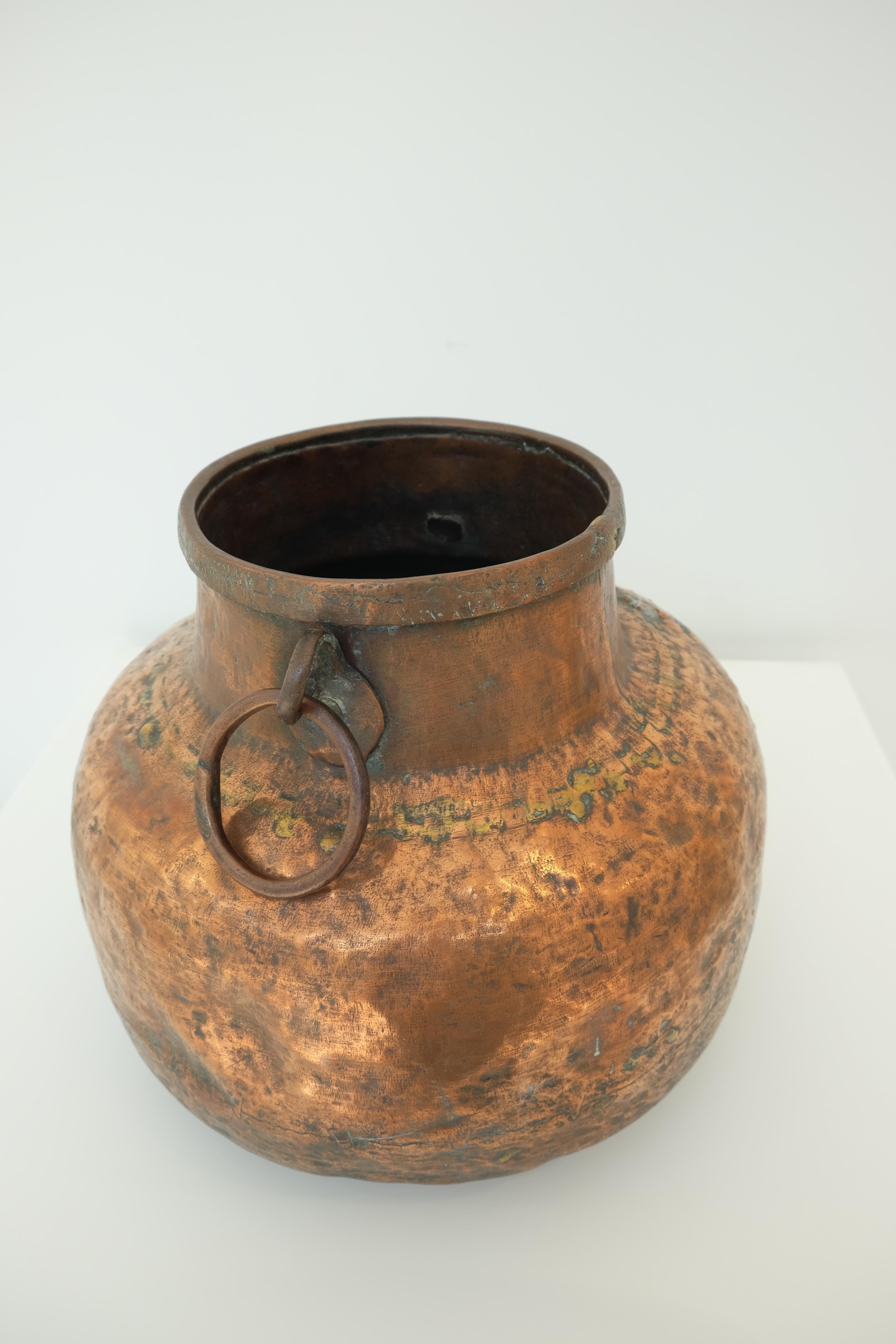 Baltic Ottoman Hammered Copper Vessel, 18th Century For Sale