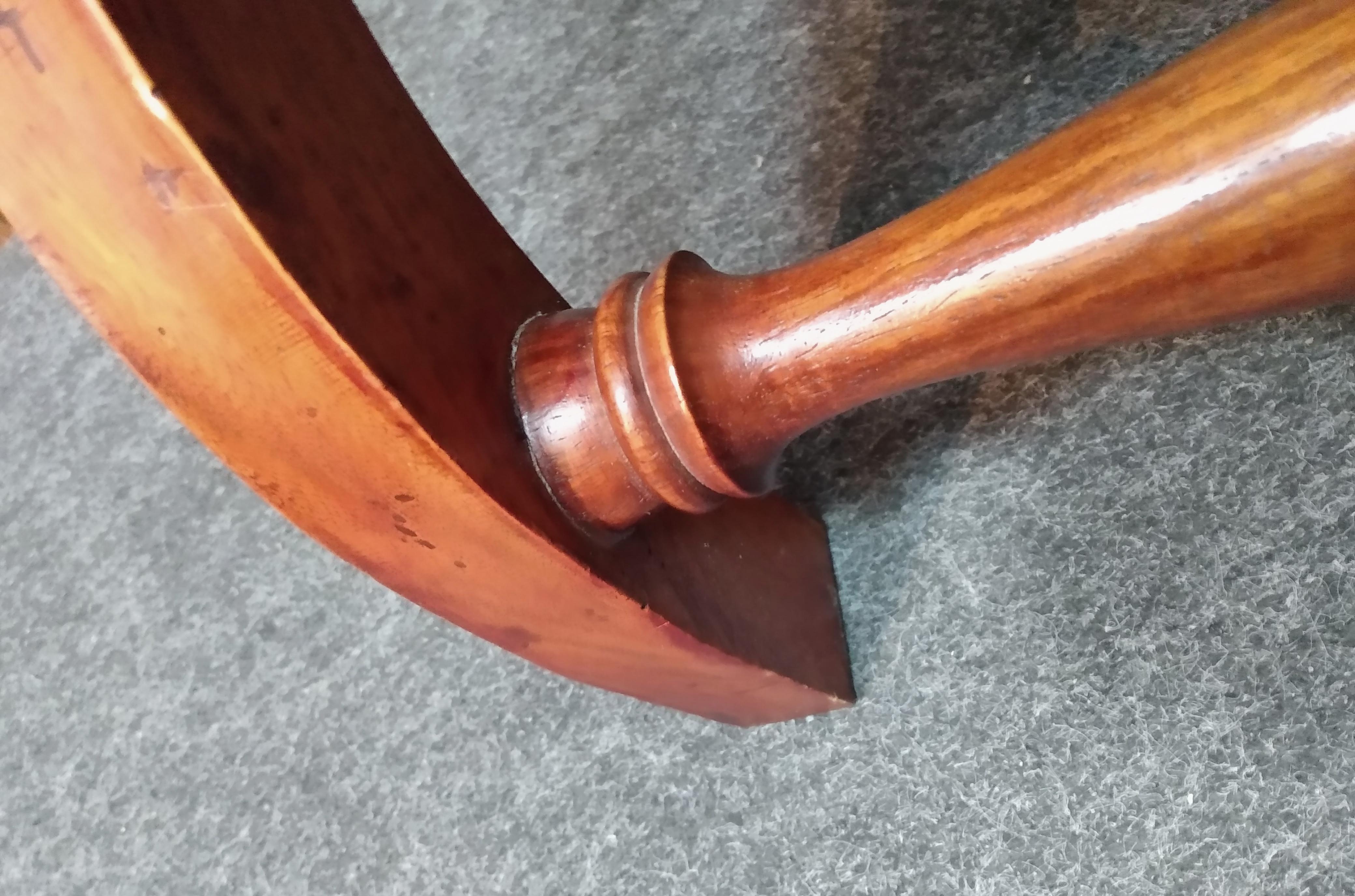 Bois Ottoman in English colonial style made of solid teak wood, mid century en vente