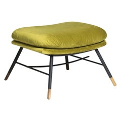 Ottoman in Velvet by Mool, Contemporary Mexican Design