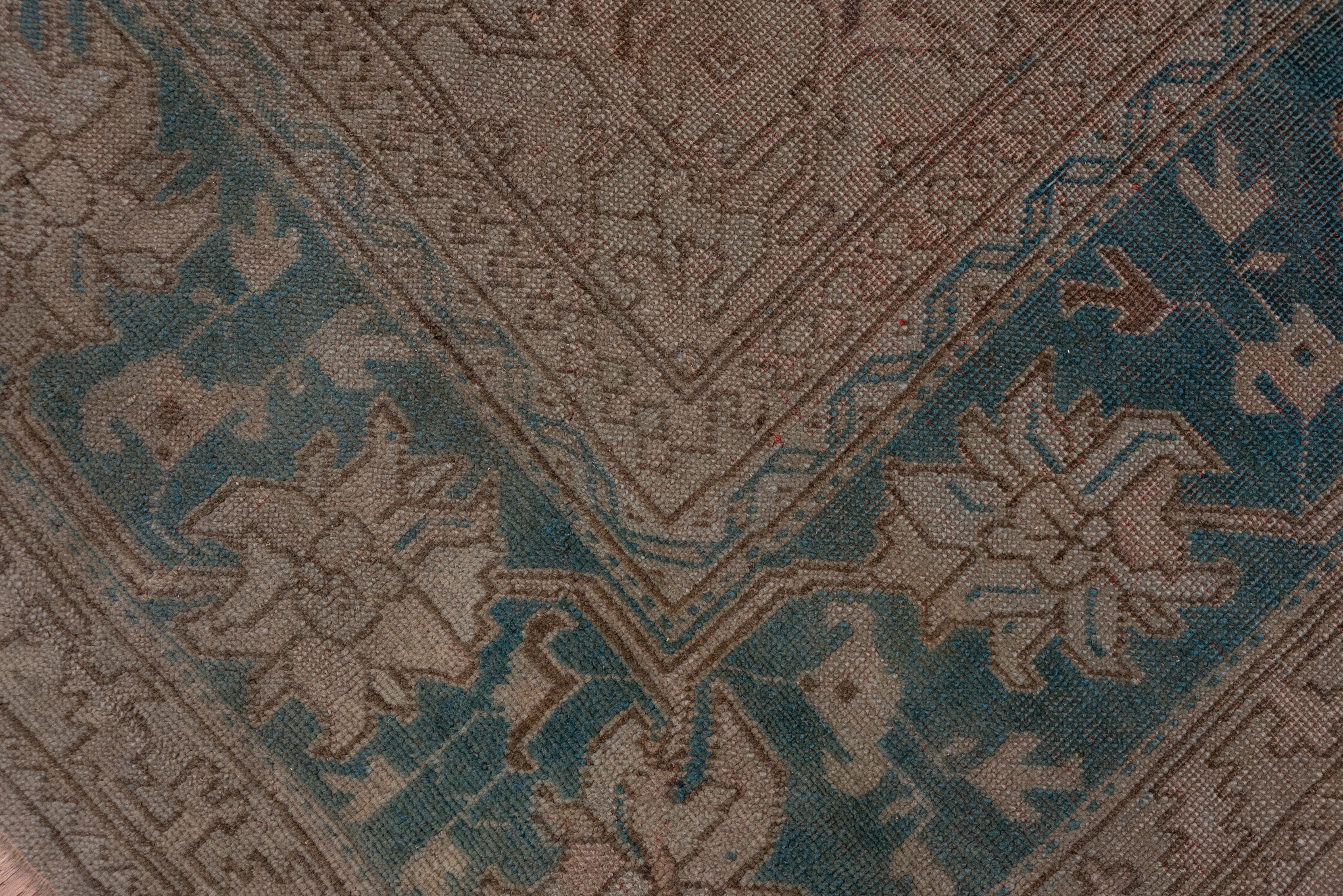 Antique Green Oushak Carpet, Circa 1910s For Sale 4