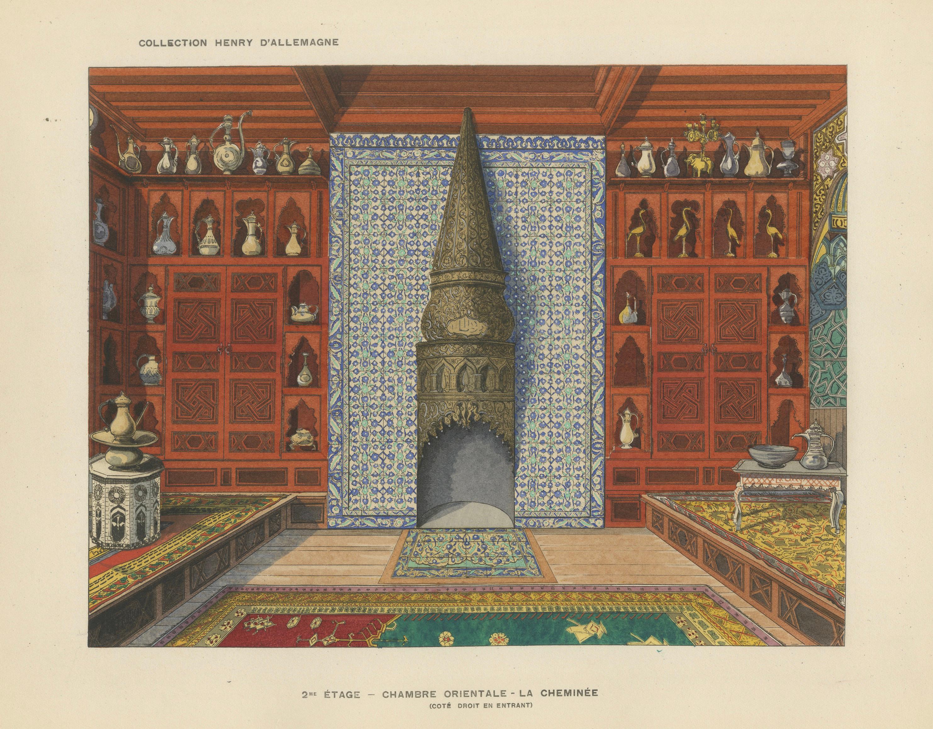 Ottoman Interior with Monumental Iznik Fireplace, ca.1900