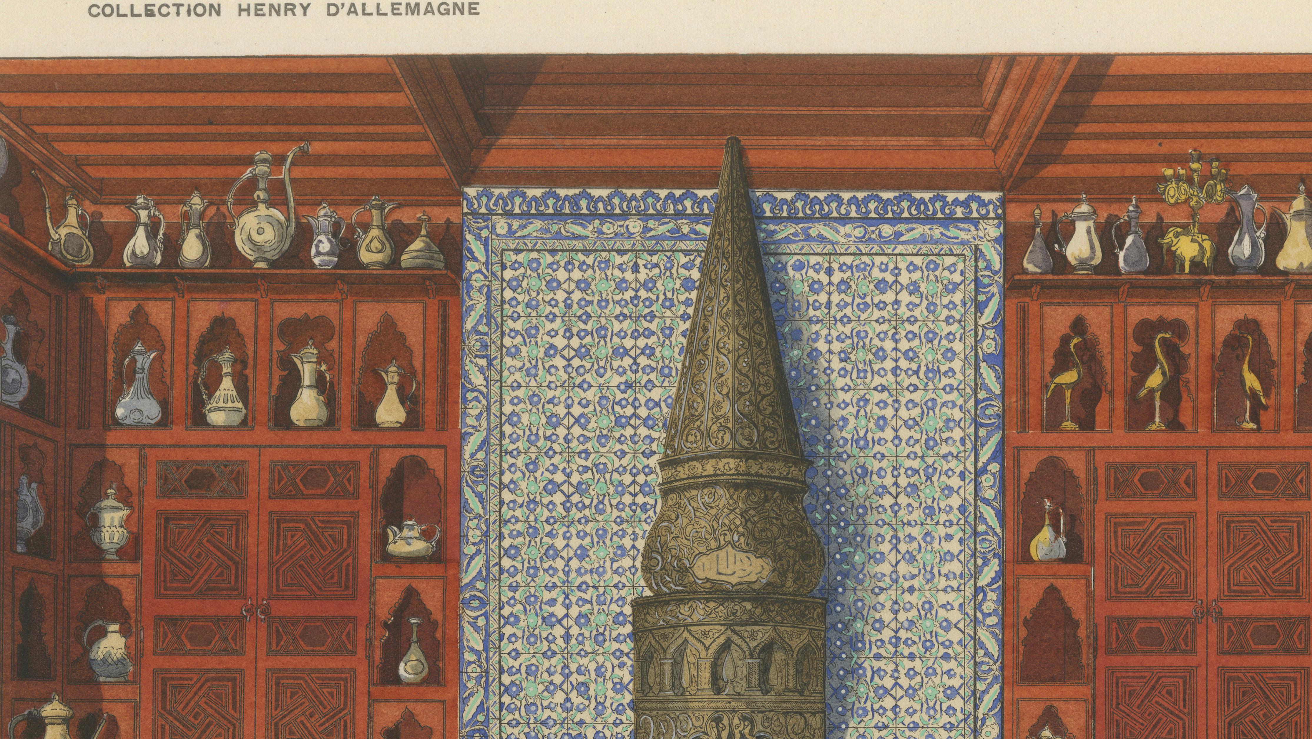 Ottoman Interior with Monumental Iznik Fireplace, ca.1900