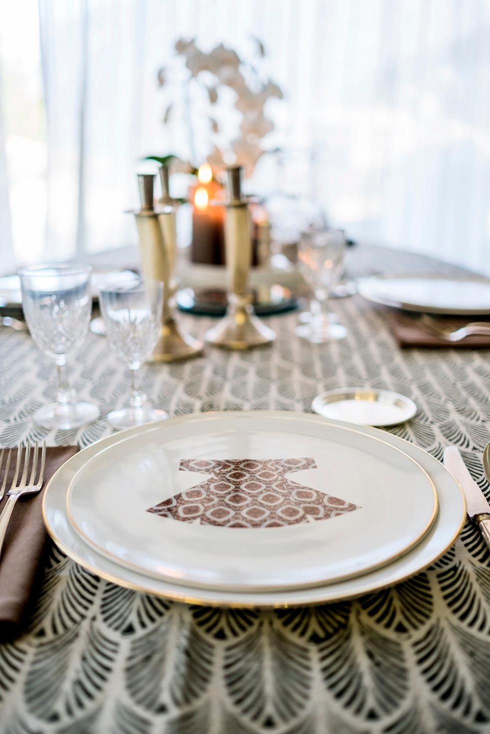 Otomano Kaftan Platos de postre de porcelana Made in Italy, Kaft1 Italiano en venta