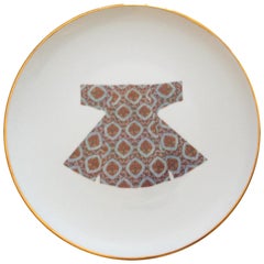 Otomano Kaftan Platos de postre de porcelana Made in Italy, Kaft1