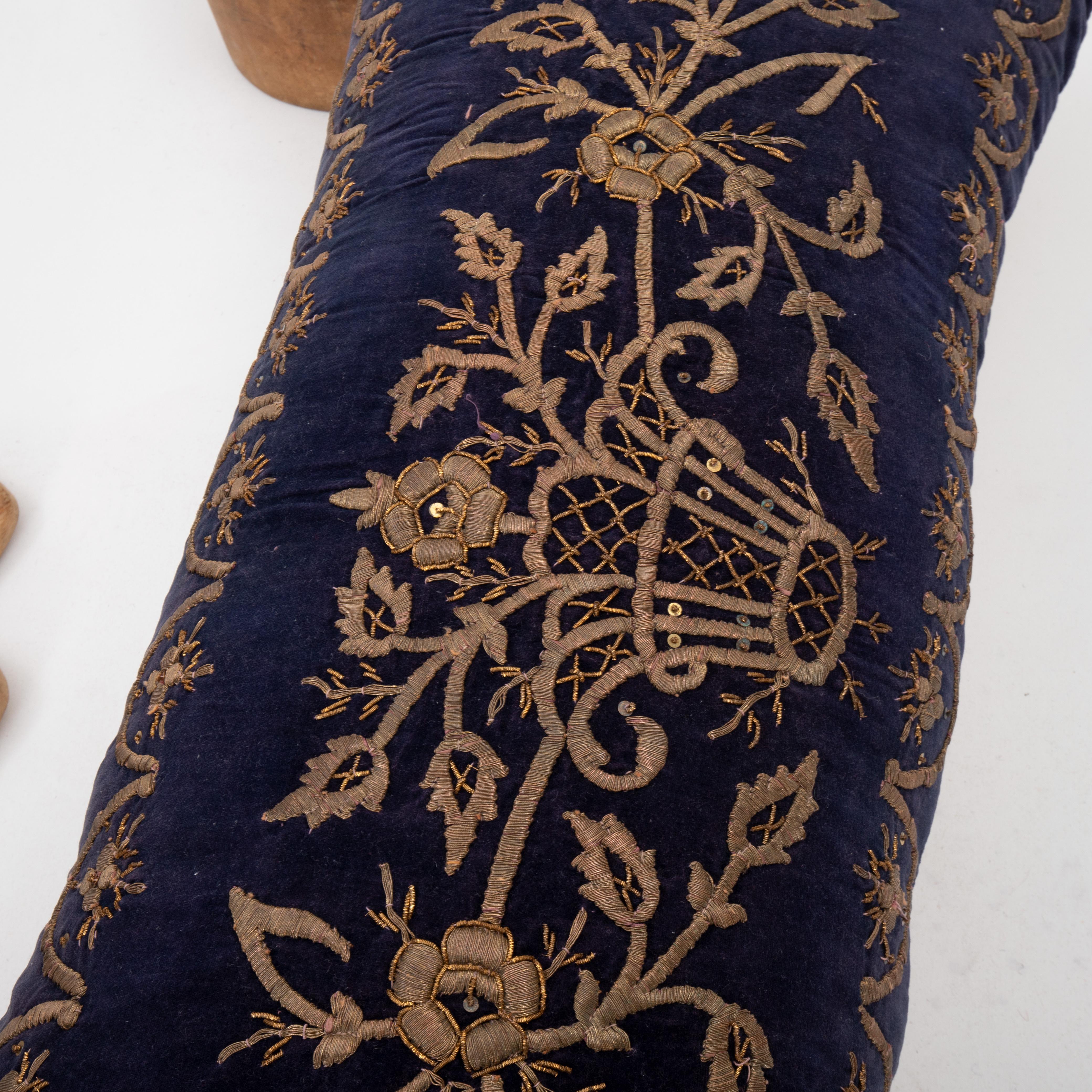 19th Century Ottoman Pillow Cover in Sarma Technique, late 19th / Early 20th C. For Sale