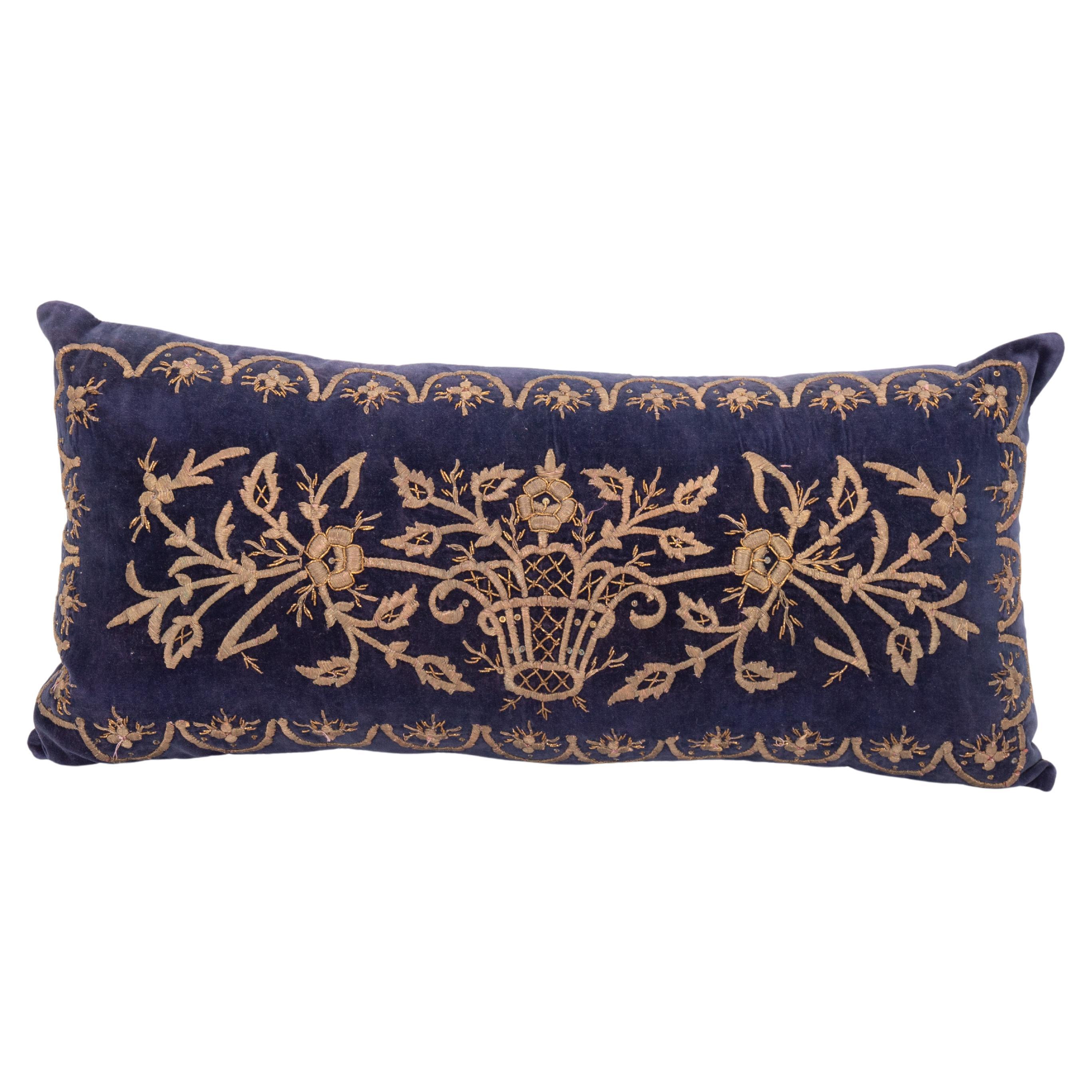 Ottoman Pillow Cover in Sarma Technique, late 19th / Early 20th C. For Sale