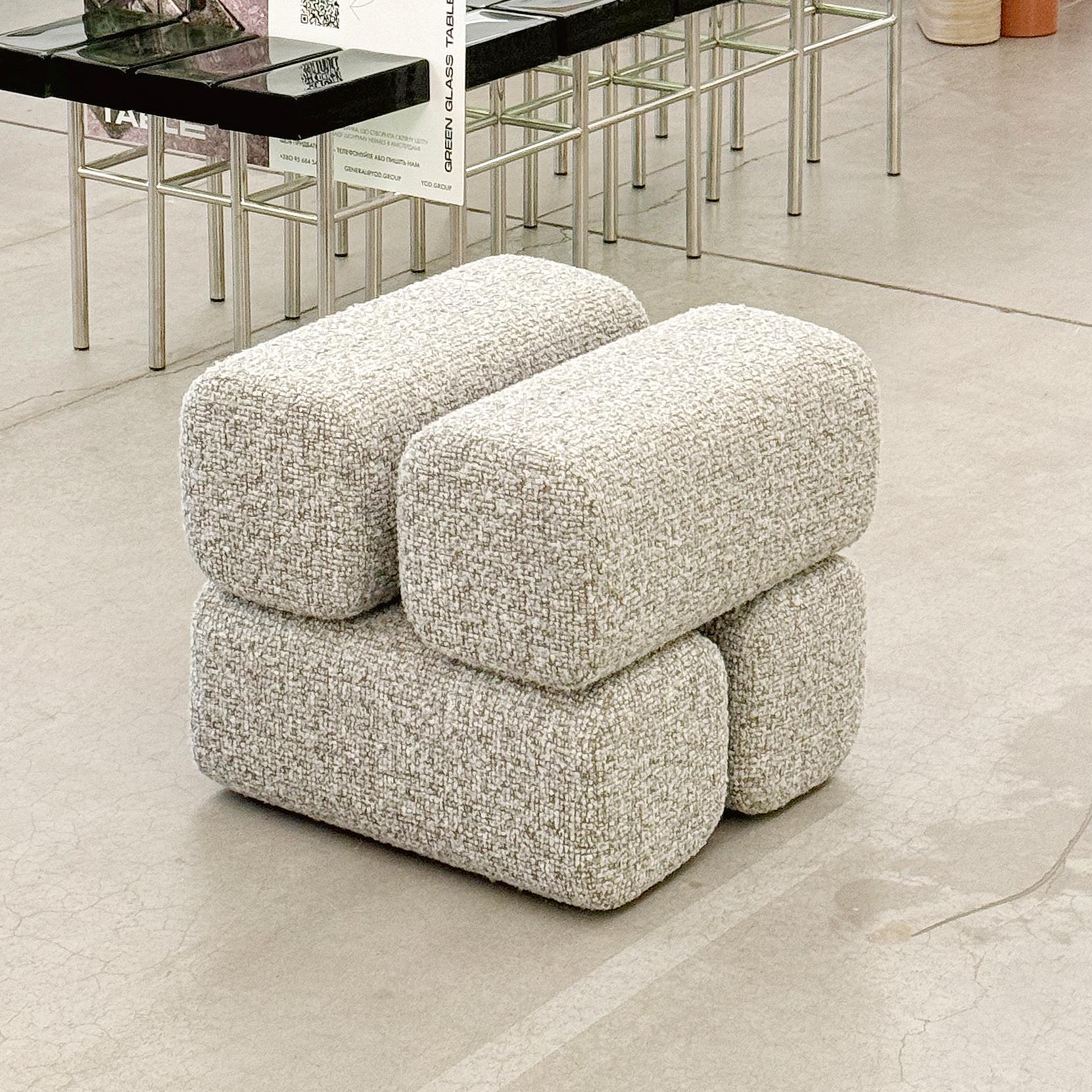 Ottoman Pouf Drova by WOO For Sale 5